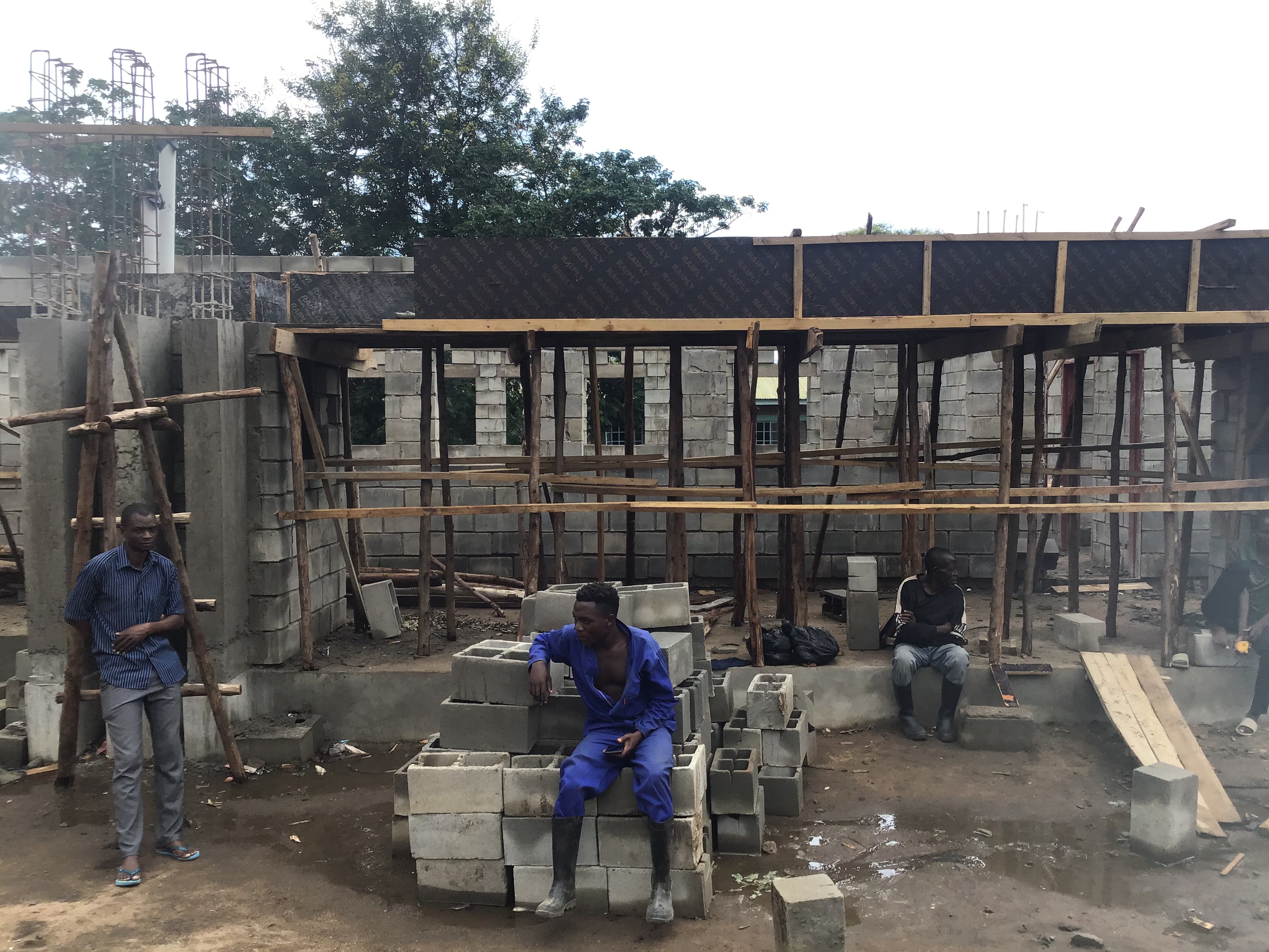 Thawale secondary school library under construction